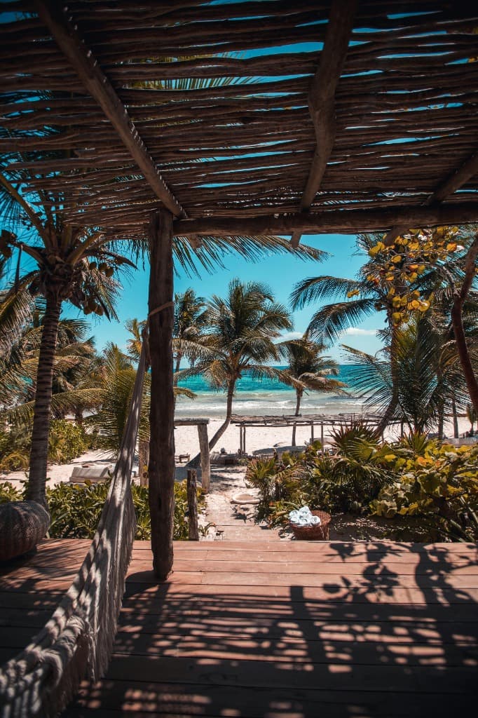 View from the deck towards the Indian Ocean